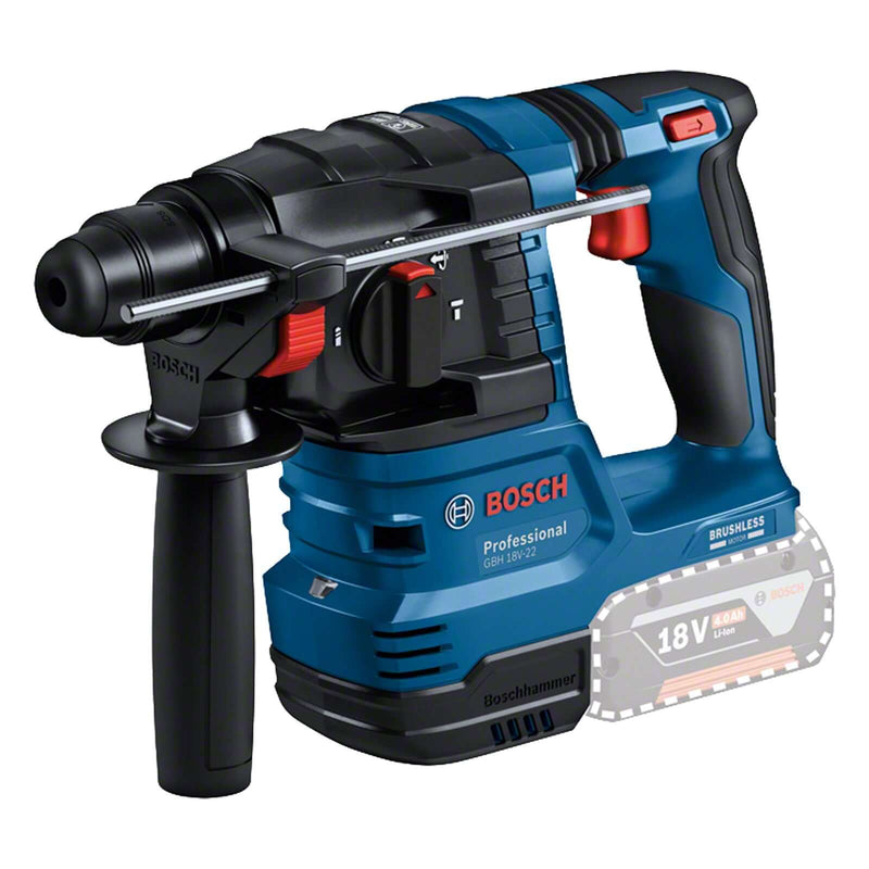 Bosch 18V Rotary Hammer Drill GBH 18V-22 - SKIN ONLY