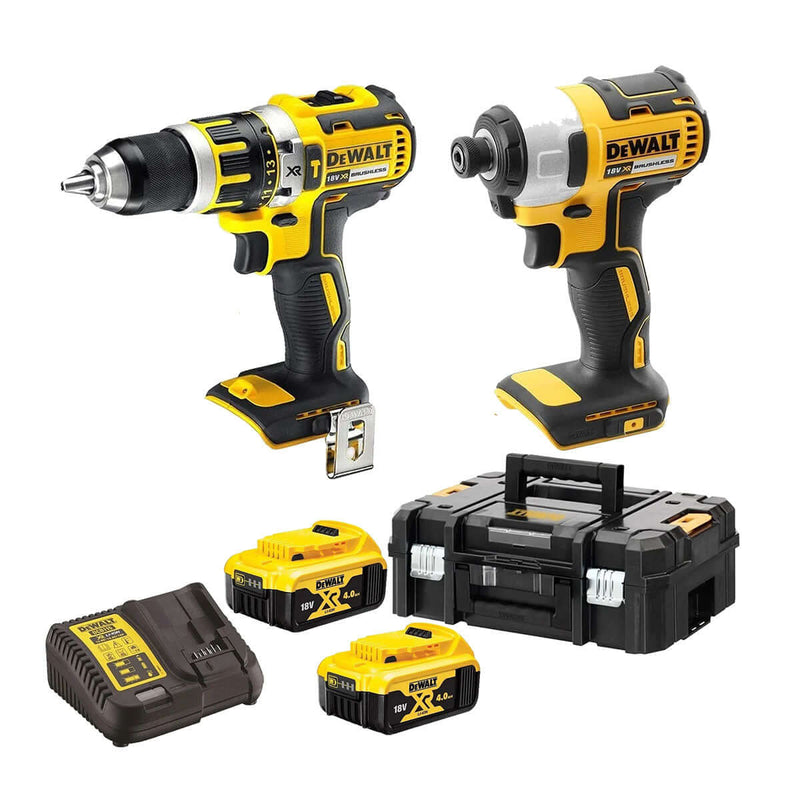 DeWalt 18V 4.0Ah XR Brushless 2 Pieces Kit DCK2066M2T-XE