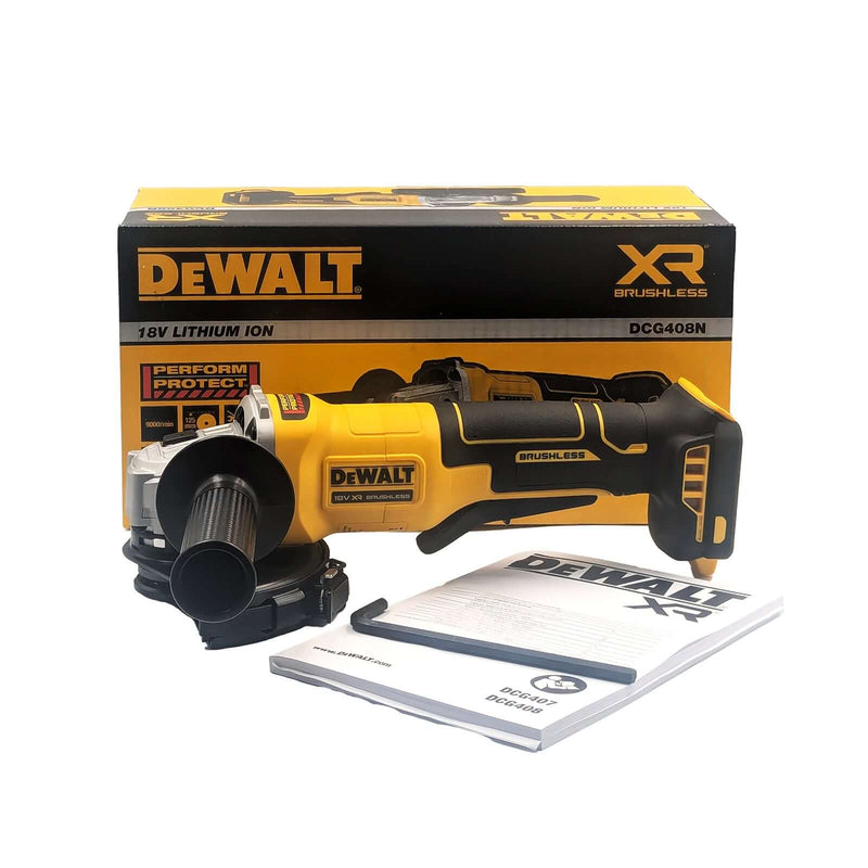DeWalt 18V Paddle Switch Angle Grinder DCG408N-XJ - SKIN ONLY