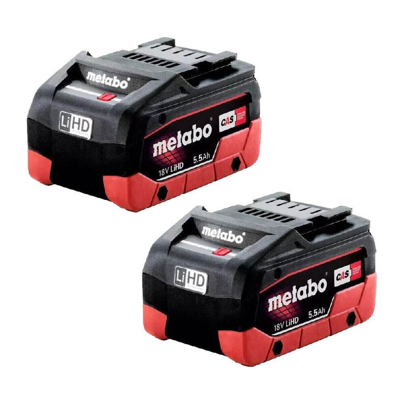 Metabo 18V CAS Battery LIHD 5.5 Ah 2 Pack 625368000 - SKIN ONLY