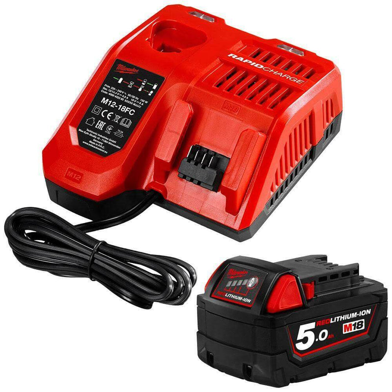 Milwaukee 18V 5.0Ah Battery Charger Pack M18SP-501B - KIT